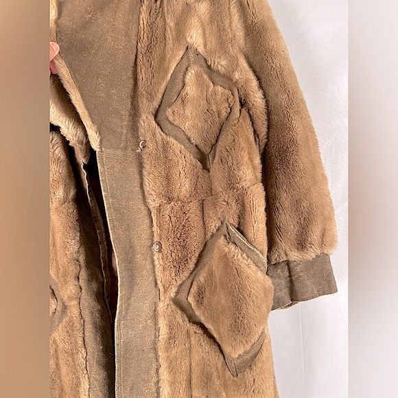 Vintage real leather / Furr jacket - Picture 3 of 4